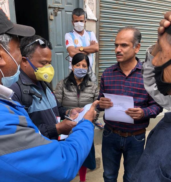 कीर्तिपुर नगरपालिका वडा ९ लाई शिखरदिप सहकारीद्धारा खाद्ययान्न सहयोग 